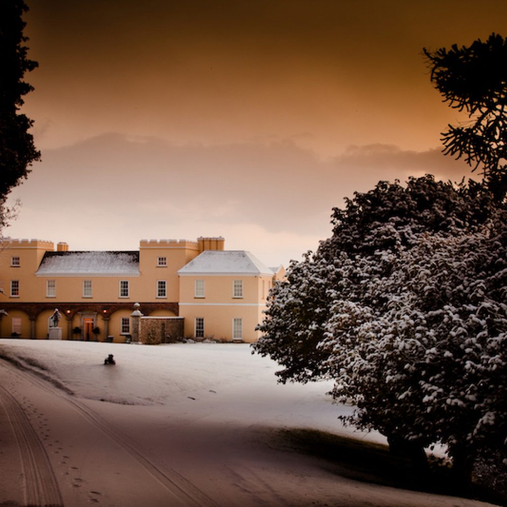 Pentillie Castle In Snow
